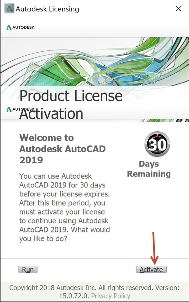 Cách active autocad 2019