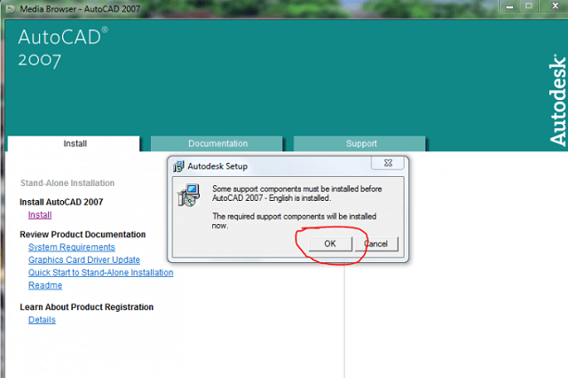 Cách cài đặt Autocad 2007