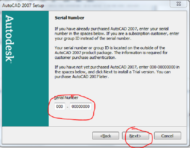 Cách cài đặt Autocad 2007