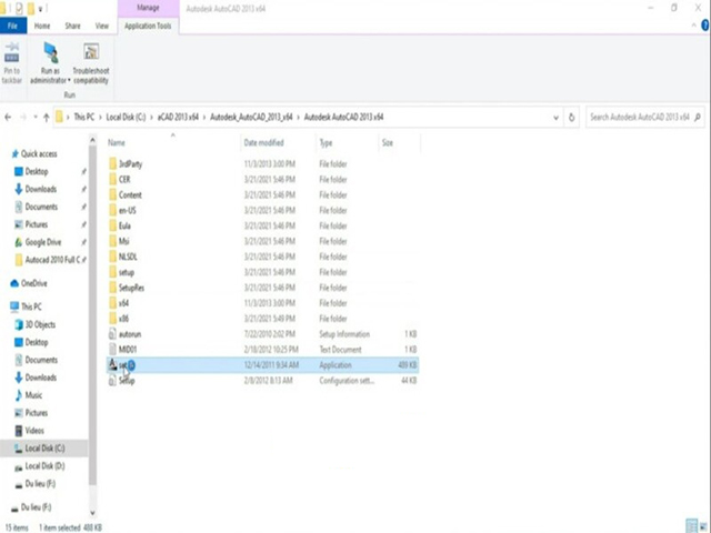 Hướng dẫn cài đặt Autocad 2013