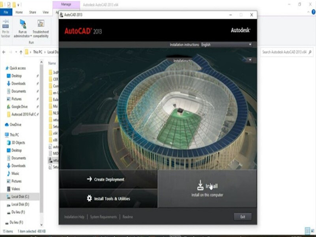 Hướng dẫn cài đặt Autocad 2013