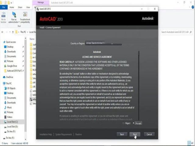 Hướng dẫn cài đặt Autocad 2013