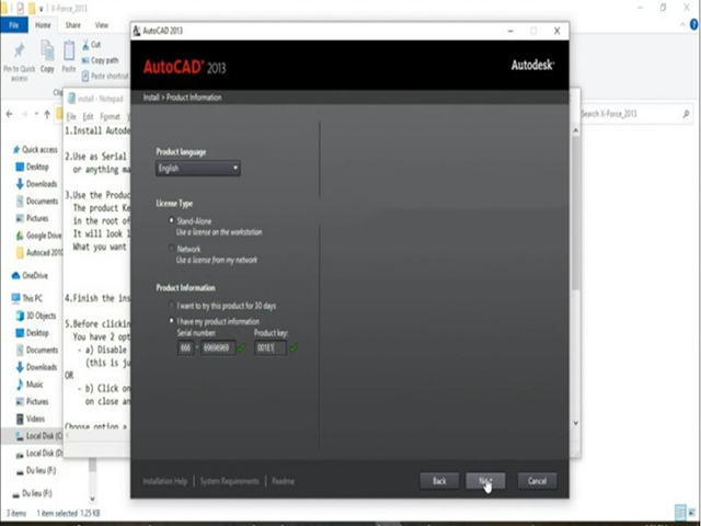 Hướng dẫn cài đặt Autocad 2013