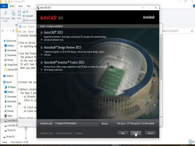 Hướng dẫn cài đặt Autocad 2013
