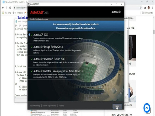 Hướng dẫn cài đặt Autocad 2013