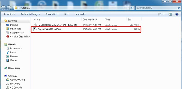 Cách Crack Corel X5