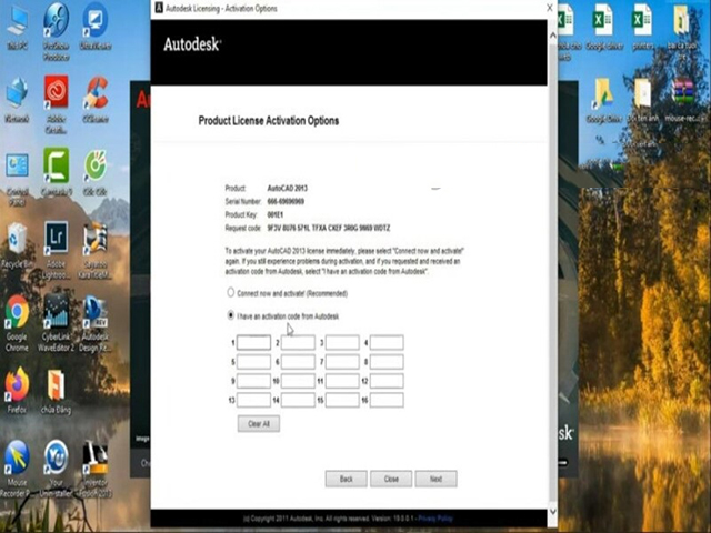 Cách kích hoạt Autocad 2013