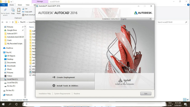 Cài đặt Autocad 2016