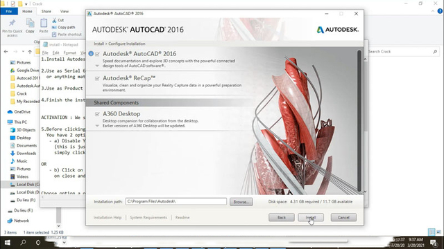 Cài đặt Autocad 2016