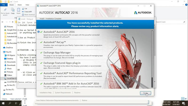 Cài đặt Autocad 2016