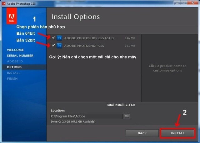 Hướng dẫn cài đặt Adobe Photoshop CS5