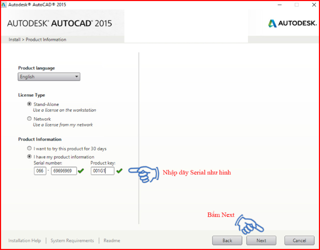 Cài đặt Autocad 2015