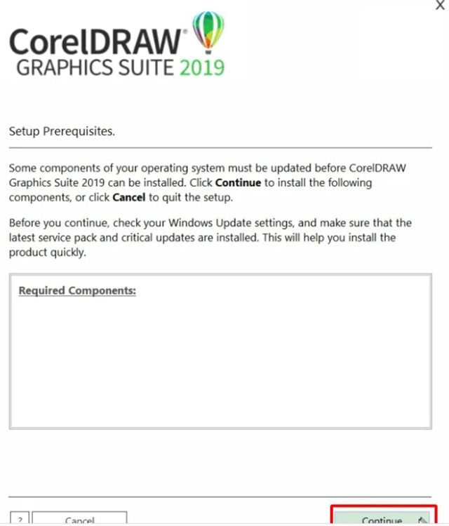 Cách cài đặt coreldraw 2019