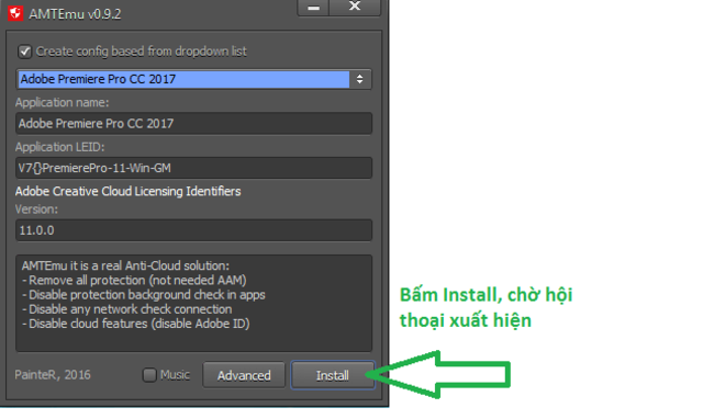 Hướng dãn cài đặt adobe premiere pro cc 2017