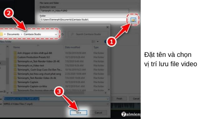 Camtasia 9 có thể xuất file dưới nhiều dạng khác nhau