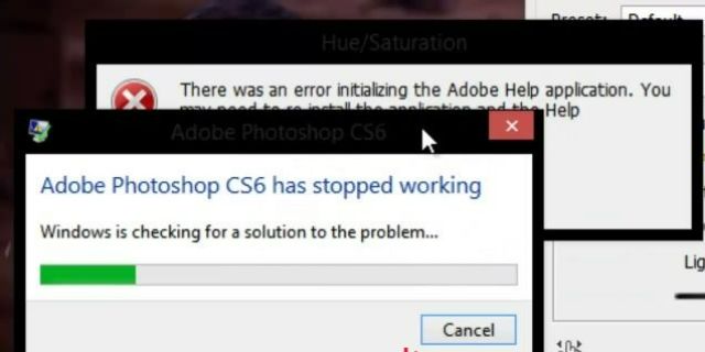 Lỗi Adobe Photoshop CS6 has Stopped Working