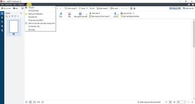 Giờ bạn có thể mở phần mềm Abbyy Finereader 15