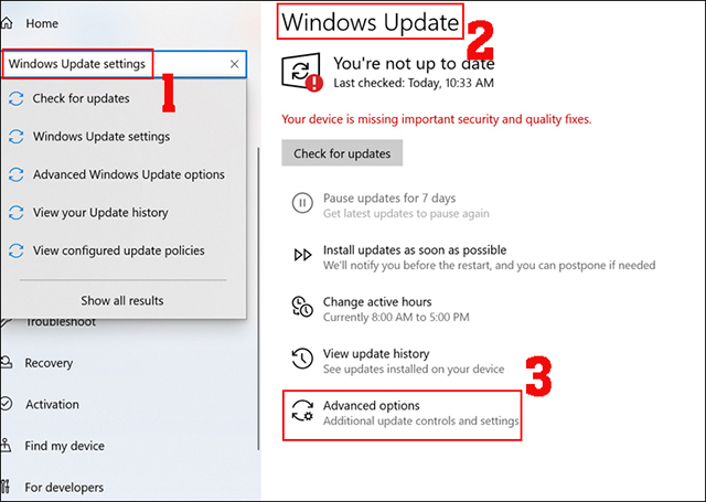 Cách tắt update win10