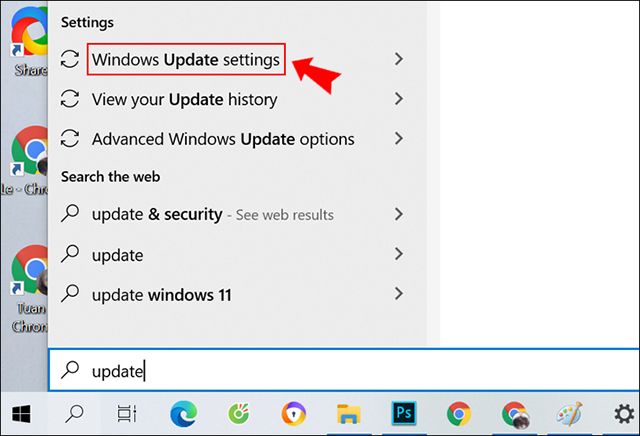 Cách tắt update win10