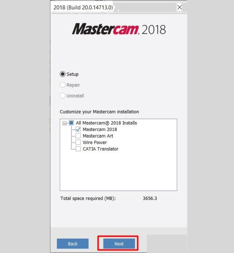 Hướng dẫn cài đặt Mastercam 2018