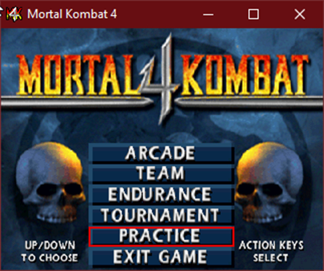 Cách bật Fatalities trong mortal kombat 4