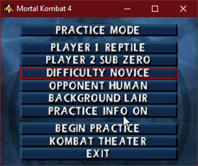 Cách bật Fatalities trong mortal kombat 4