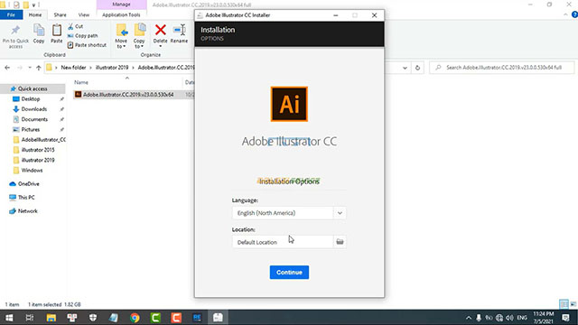 Cách cài đặt Illustrator CC 2019