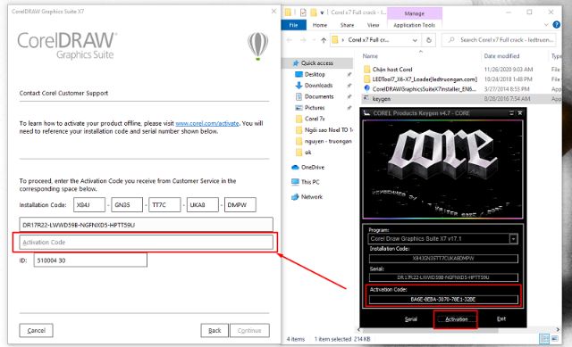 Hướng dẫn crack corel x7 bằng Keygen