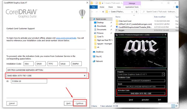 Hướng dẫn crack corel x7 bằng Keygen