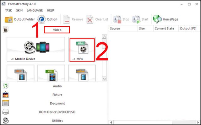 Hướng dẫn sử dụng format Factory