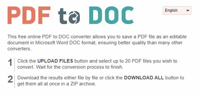 PDF to DOC