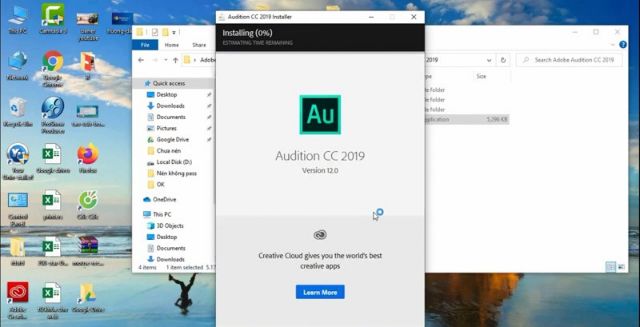 Vậy là bạn đã cài đặt xong Adobe Audition CC 2019 rồi đó