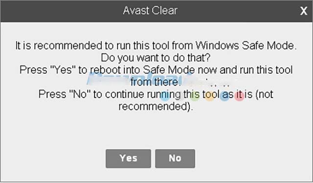 Gỡ bỏ Avast trong Control Panel