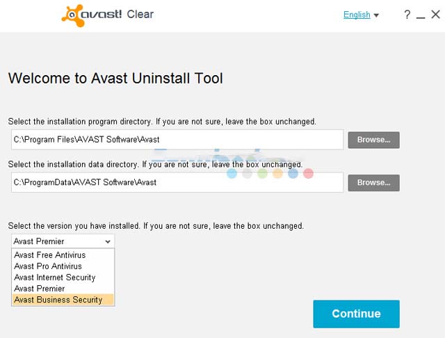 Gỡ bỏ Avast trong Control Panel