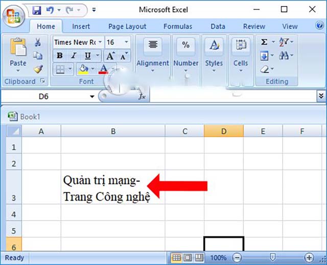 Xuống dòng trong Excel ALT Enter