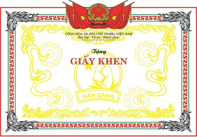 Mẫu giấy khen đẹp