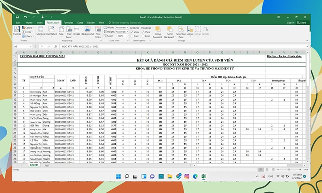 hướng dẫn cách in excel vừa trang A4 bằng Breaks