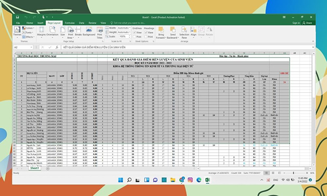 hướng dẫn cách in excel vừa trang A4 bằng Breaks