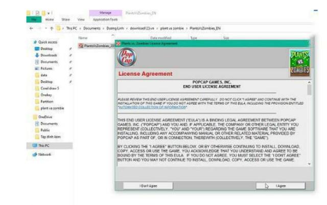 Hướng dẫn cài đặt game plants vs zombies