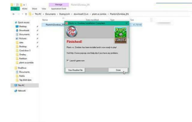 Hướng dẫn cài đặt game plants vs zombies